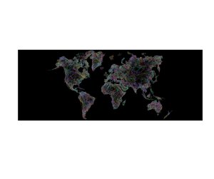 World Map Geometric Full Desk XL Gaming &amp; Office Mouse Pad