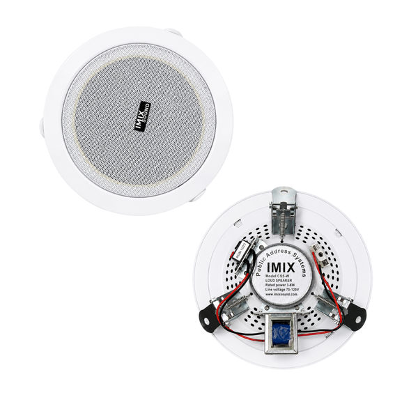 Imix Sound CS5-W Ceiling Speaker (Public Address System) White