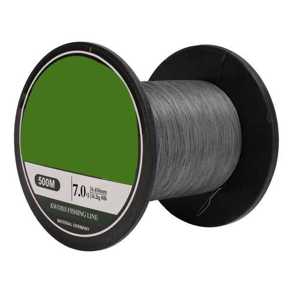 500m 4-Strand PE Braided Line (7.0 Gray)
