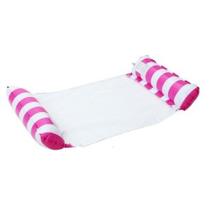 Water Inflatable Hammock Sofa Floating Bed - Pink