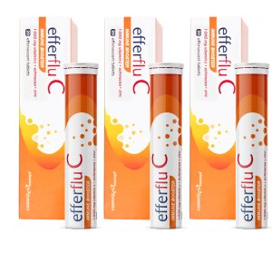 Efferflu C Immune Booster with Vitamin C and Zinc - 60 Effervescent Tablets