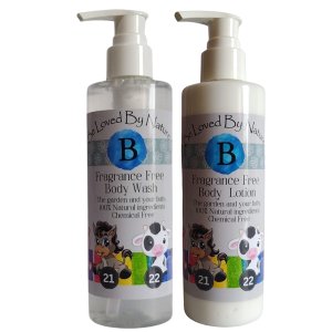 Be Love by Nature Fragrance Free Baby Body Combo