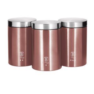 Berlinger Haus 3-Piece Premium Canister Set - i-Rose Edition