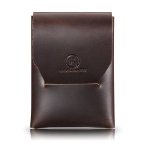 Crazy Horse Leather Men's Short Folding Wallet