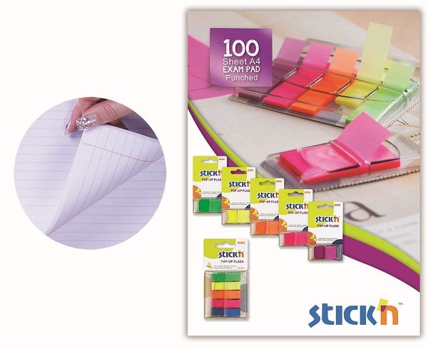 Treeline Exam Pads 100 Sheet Feint &amp; Margin - Punched - Pack of 10