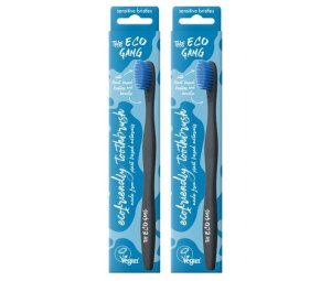 The Eco Gang Plant-Based Toothbrush Sensitive - Blue - 2 Pack