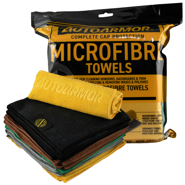Auto Armor 10-Pack 320GSM Microfibre Towels for Car Cleaning &amp; Polishing