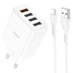 Fast IPhone Charger With 4 USB port Multiple Port 28.5W-C102A