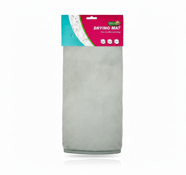 Disa Microfibre Dish Draining Mat 40x48 cm with Non-Slip Backing