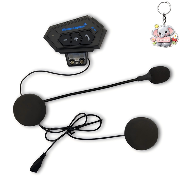 Wireless Motorcycle Helmet Compatible Bluetooth Headset (High-End Version)
