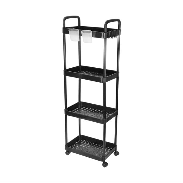 Rolling Kitchen and Bathroom Organizer Cart - Multi-Functional