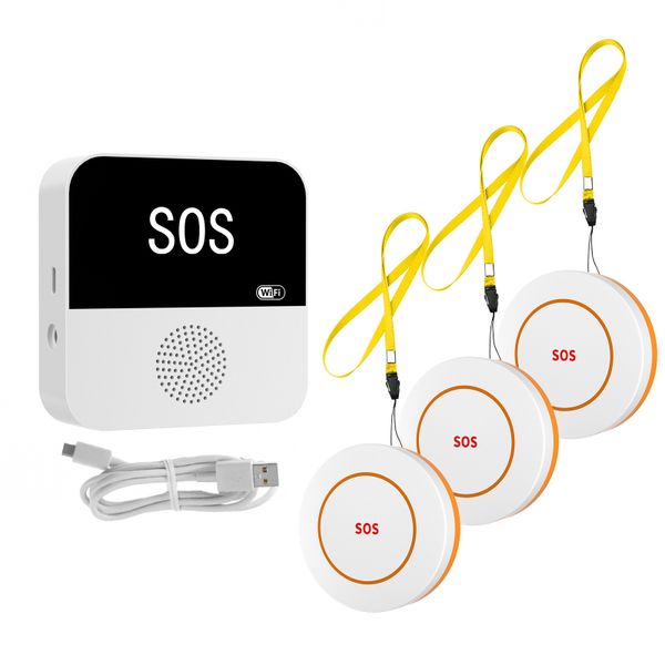 WiFi SOS Emergency Call Button with Receiver for Home Use