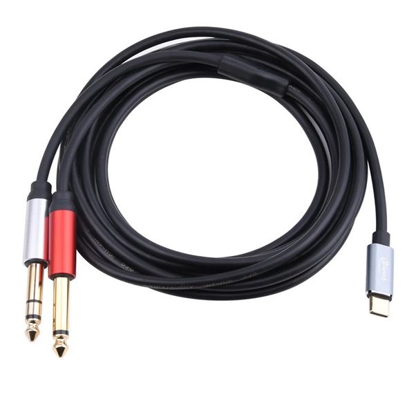 Type c To Dual 6.35mm Y Splitter Audio Jack 1.5M Cable