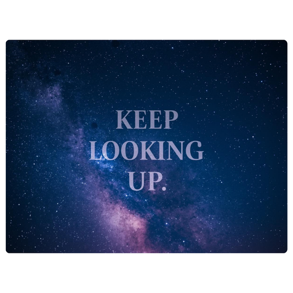 Galaxy Keep Looking Up Printed Mouse Pad