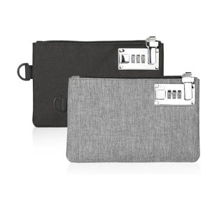 2Pcs Lockable KOSMCCOMoney Bags for Jewelry, Passport, Credit Cards