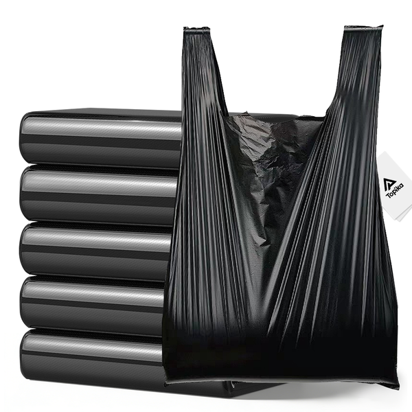 Topika Garbage Trash Bags 100 Piece, Thick Pet Poop Scooper Liners