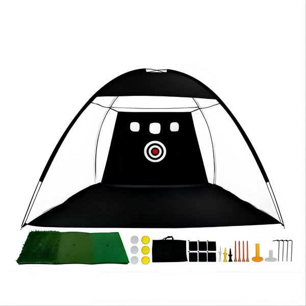 3x2M Golf Practice Net Backyard Indoor and Outdoor Golf Training - Black