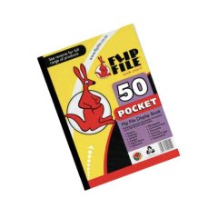 Flip File- Display File Book A4 50 Pockets x 6
