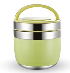1.5L Students Children Portable Food Box Insulated Stainless Steel Rice Bo