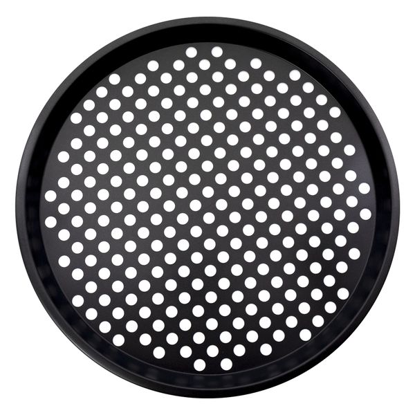 Regent Bakeware Pizza Crisping Pan Carbon Steel Non Stick Coated 32cm