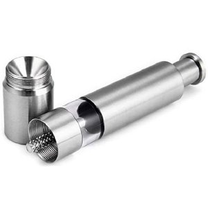 FI- Stainless Steel/Glass Body Spice Grinder