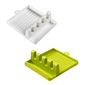 Kitchen Heat Resistant Silicone Utensil Rest with Drip Pad