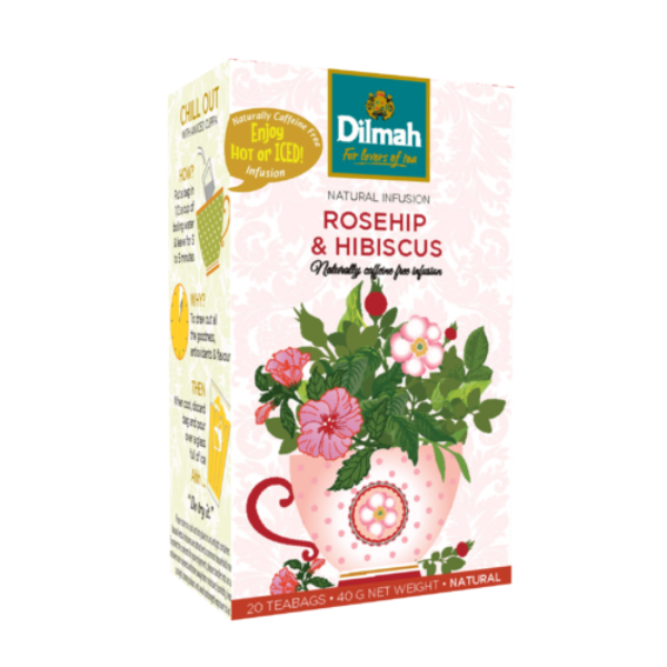 Dilmah Tea Rosehip &amp; Hibiscus 20 Bags