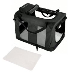 Portable Pet Carrier - Foldable Soft Mesh Travel Bag for Cats &amp; Dogs, Large