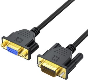 PowerTech VGA Extension Cable Male to Female 15 Pin Support 1080p-10m