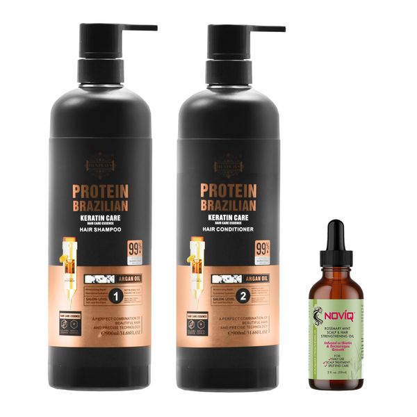 Keratin Care Shampoo &amp; Conditioner + Noviq Hair/ Scalp Oil