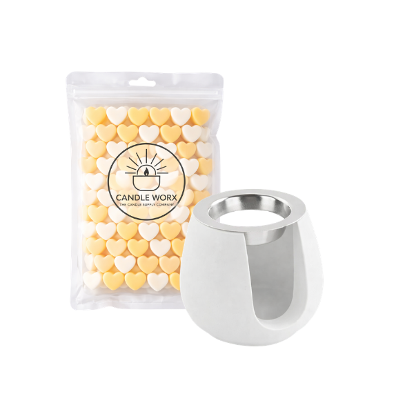 Wax Melter Gift Set with 140g Scented Wax Melts - Fragrance lemongress