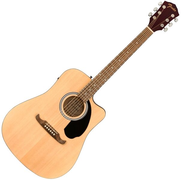 Fender FA-125CE - Electric-Acoustic Guitar with Built-in Tuner - Natural