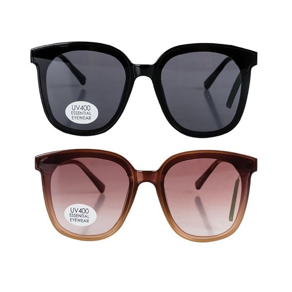 Sunglass Essential Ladies Fashion-Oversized Cat (2 Pack)