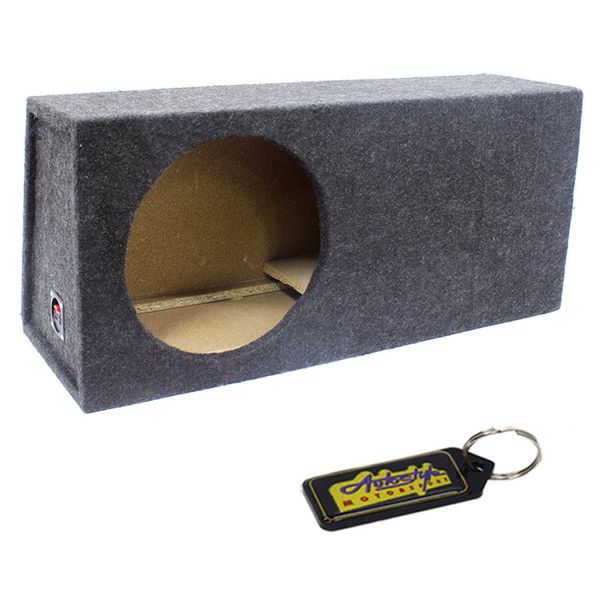 12" Subwoofer Box Enclosure with Long Side Slotted Port &amp; Gel Key Holder