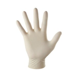 Powder Free Latex Gloves - Medium - White