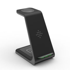 TinoTech 10W 3 in 1 Wireless Charger Dock Stand For Samsung - Black
