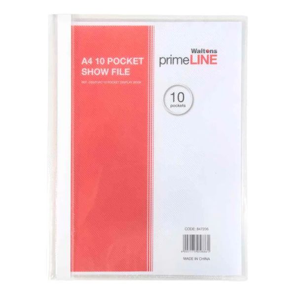 Primeline Display File A4 10 Pocket x4