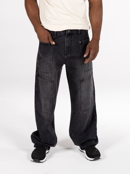 Lee Cooper Men's Wide Fit Jeans - Jovan Black Wash