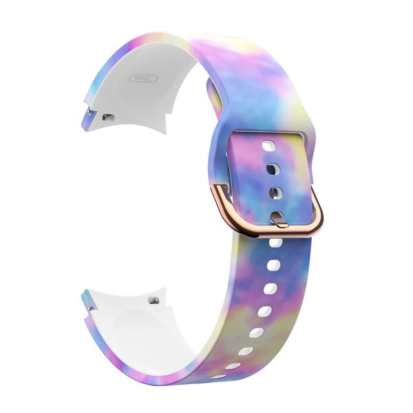Silicone Printed Watch Strap Compatible with Samsung Galaxy 4/5/6 -20mm