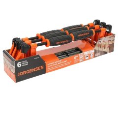 Jorgensen - Steel Bar Clamp 6" Medium Duty - 6 Piece