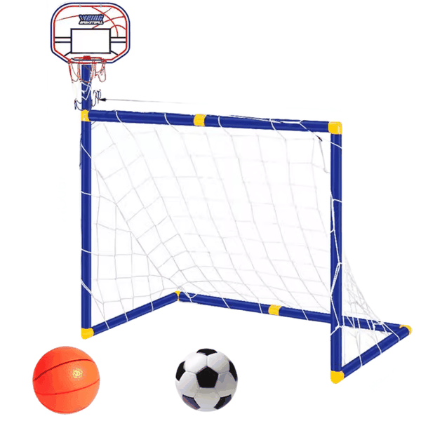 2 in 1 Basketball Hoop Kids Soccer Gate Sports Outdoor Sports Game Toy