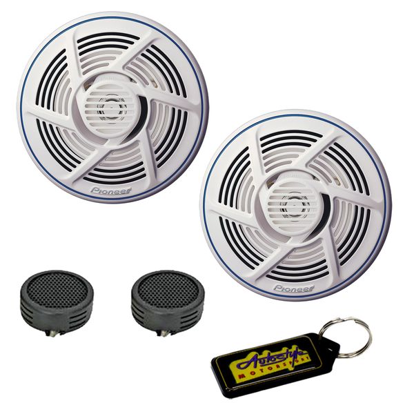 Pioneer Marine Series 2-Way 160W Speakers -16cm &amp; Evo Tweeters &amp; Key Holder