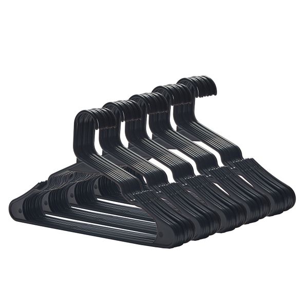 Gretmol Plastic Hangers - White - 50 Pack