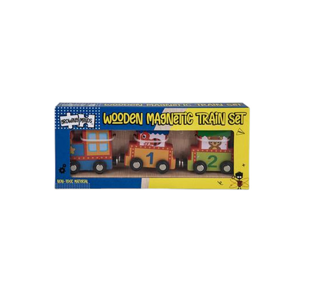 Growing Minds - Magnetic Wooden Train Set x 2