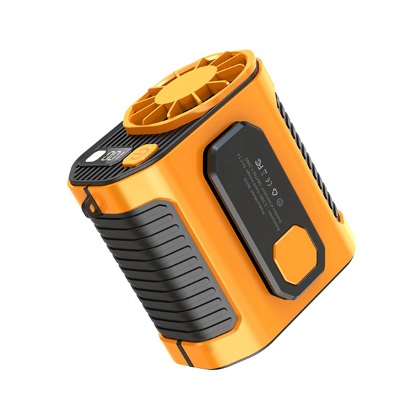 Outdoor Work Room Welding Site Portable Waist-Mounted Fan Orange