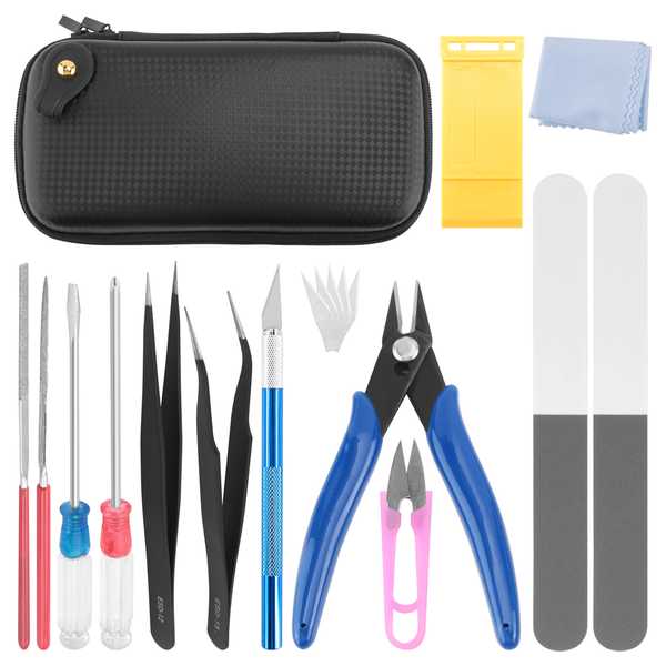 15 PCS Model Tools Kit Modeler Basic Tools Hobby Building Tools Kit for Bu