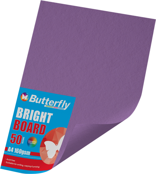 Butterfly A4 Bright Board 50s - Purple