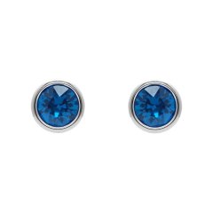 Aura Montana Abetha Crystal Stud Earrings with Silver Plating
