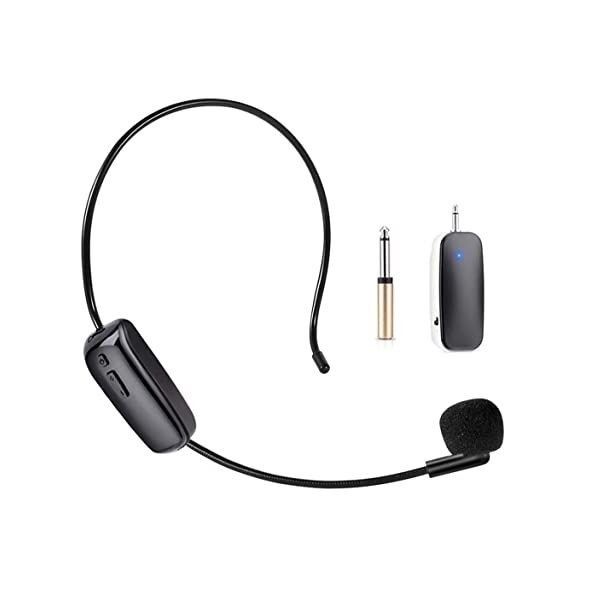 Wireless Professional Microphone for Camera Headphone Compatible Devices