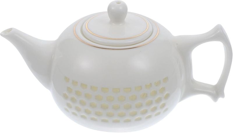 Ceramic Kung Fu Teapot Hollow Honeycomb Pattern Porcelain Kettle